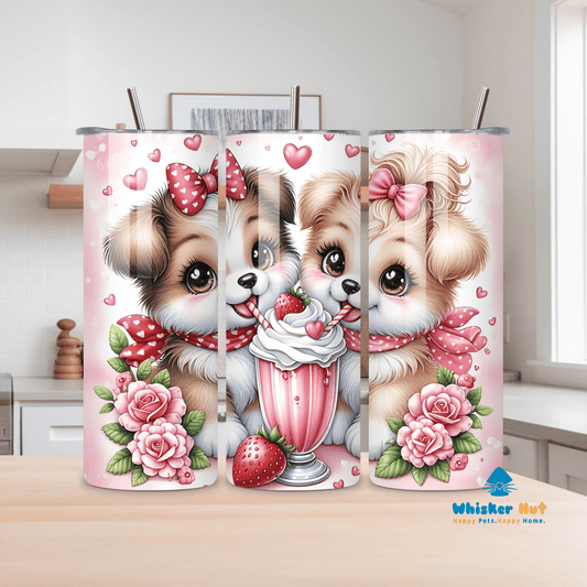Strawberry Pups Tumbler - Whisker Hut