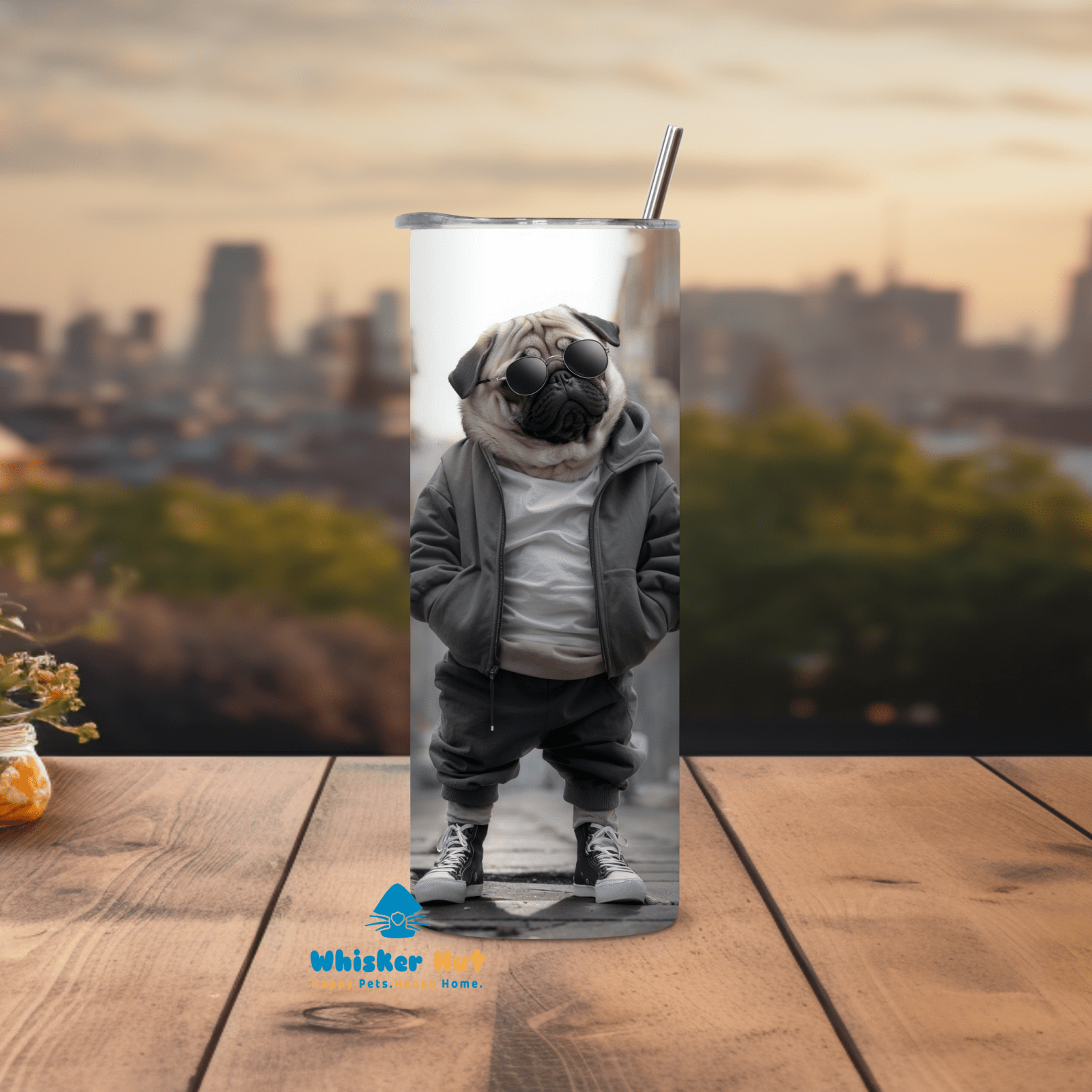 Street Pug Tumbler - Whisker Hut