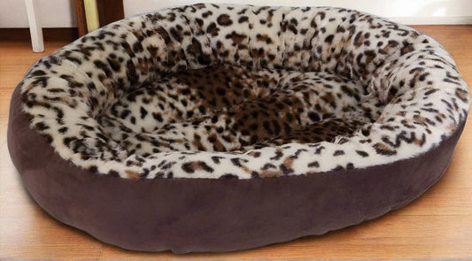 Aspen Pet Round Animal Print Dog Bedding - Whisker Hut