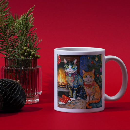 Christmas Cat Mug - Whisker Hut