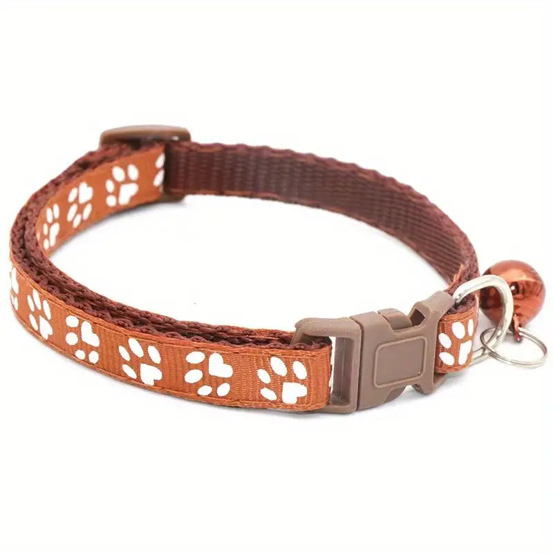 Paw Print Cat Collar