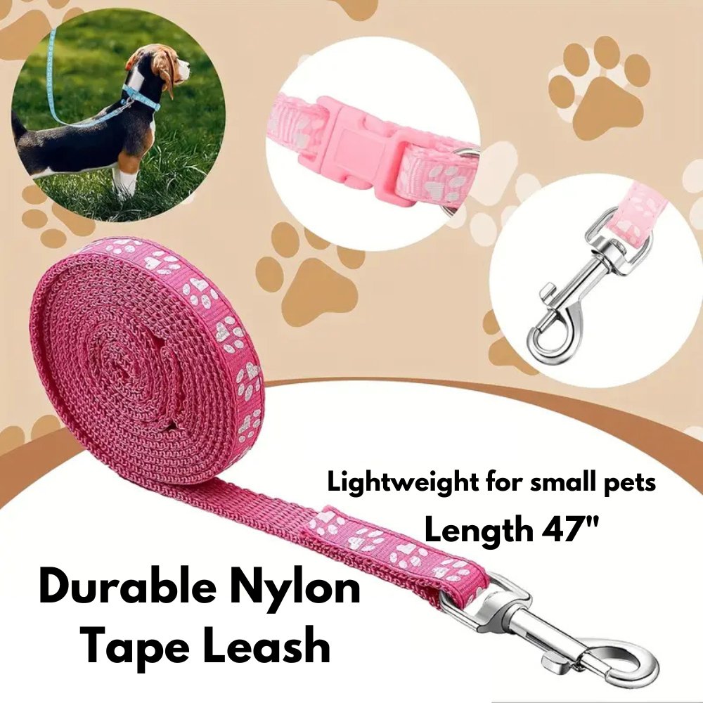 Lightweight Paw Print Leash - Whisker Hut