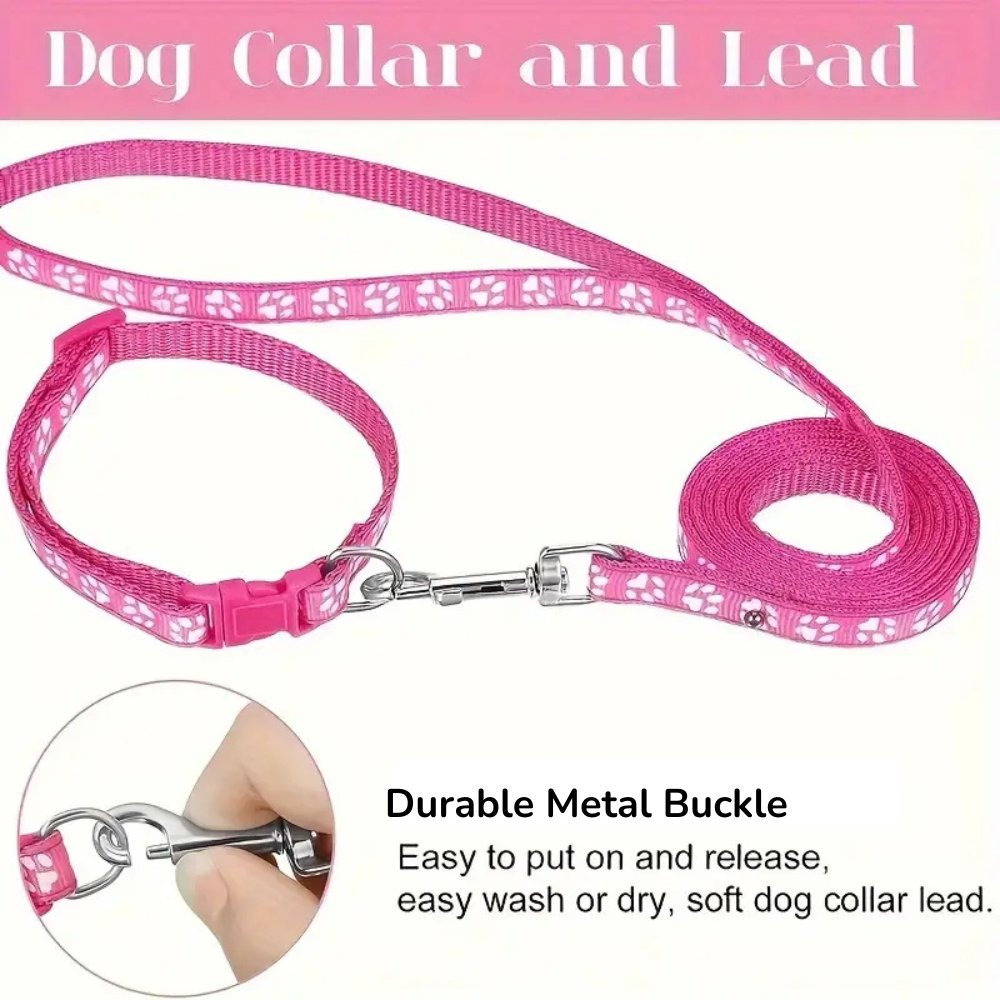 Lightweight Paw Print Leash - Whisker Hut