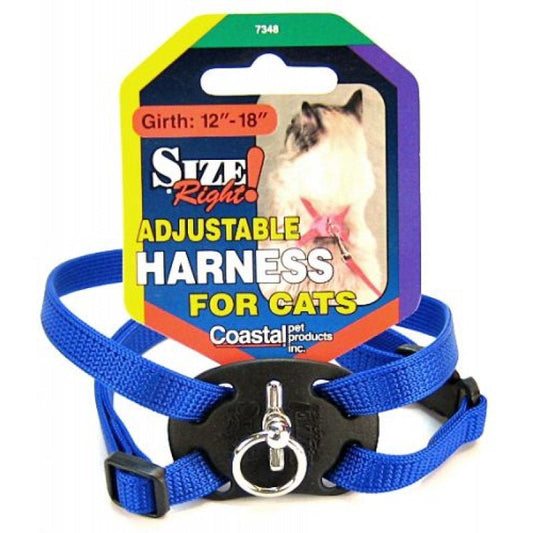 Size Right Adjustable Harness for Cats Blue - Whisker Hut